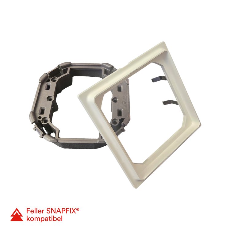 Montageset Snapfix Feller Edizio weiss